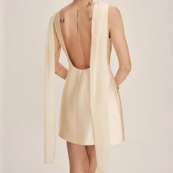 NEW NWT Reformation Ecru Dress Champagne